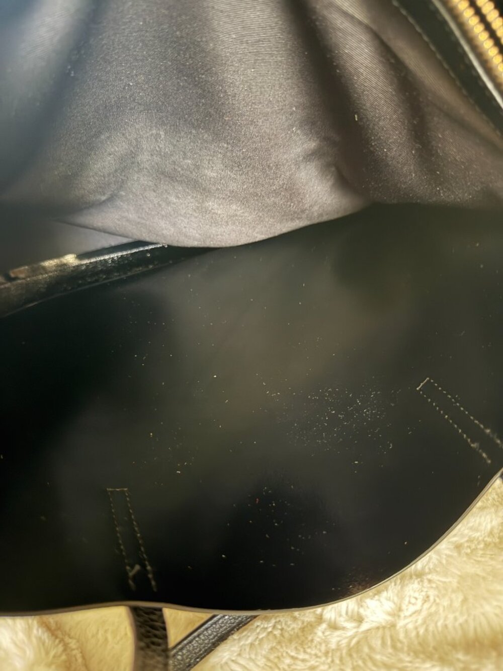 Marc Jacobs The Grind Black Leather Tote Shoulder Bag - Picture 14 of 16